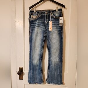 Rock Revival Women's Petite Darcey Boot Cut Jeans